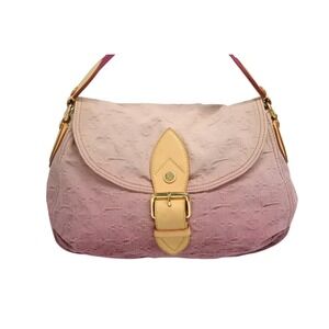Louis Vuitton Monogrammed pink handbag leather gradient Sunray denim